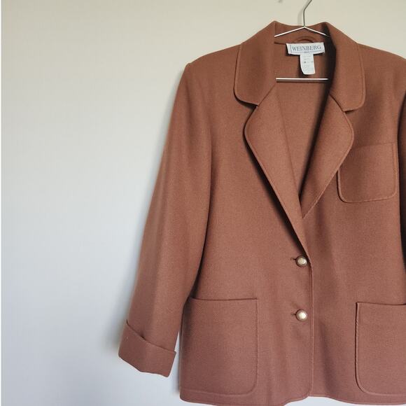 🔥SOLD🔥 Vintage Weinberg Paris Wool Blazer Jacket - Picture 2 of 9